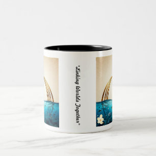 Taza Bicolor "Horizonte pacífico encontrado"