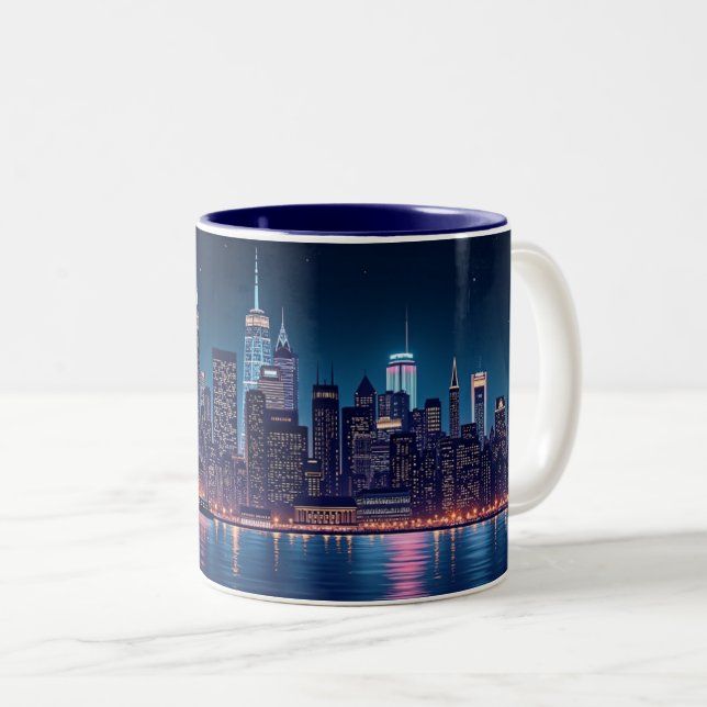 Taza Bicolor Horizonte urbano (Anverso derecho)