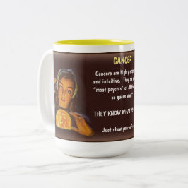 Taza Bicolor Horóscopo: CÁNCER (clasificado G)