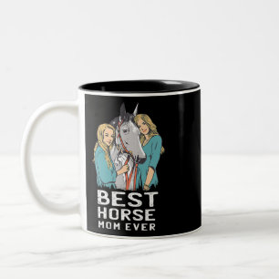 Taza Bicolor Horse Best Horse Mom Ever Cute Horses 201 Pony