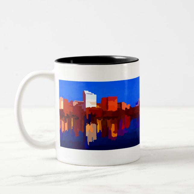 Taza Bicolor Hospital General de Massachusetts en Boston (Izquierda)