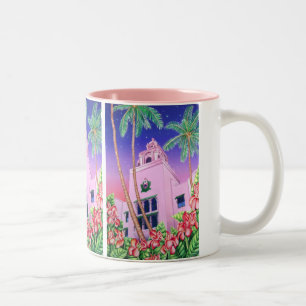 Taza Bicolor Hotel hawaiano real