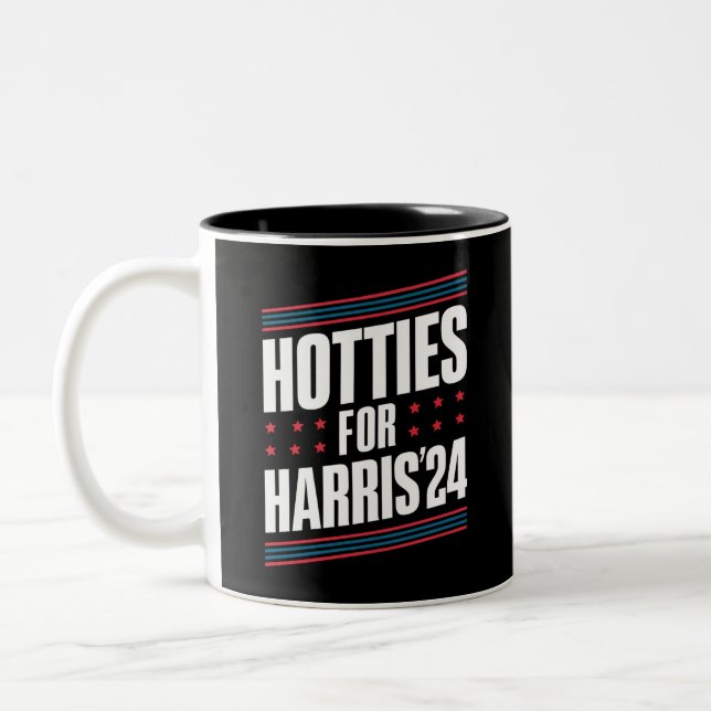 Taza Bicolor Hotties For Kamala Harris 2024 (Izquierda)