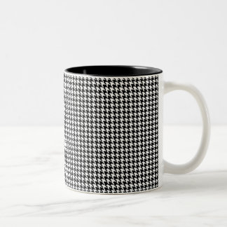 Taza Bicolor Houndstooth personalizó