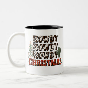 Taza Bicolor Howdy Howdy Navidades Familia Navidad Fiesta Regal