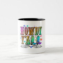Taza Bicolor Howdy Y'all Mug