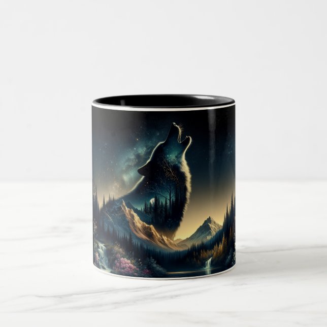 Taza Bicolor Howling Wolf (Centro)
