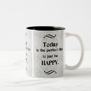 Taza Bicolor Hoy es el día perfecto - Cita Positiva