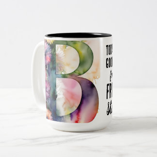 Taza Bicolor Hoy es un buen día nuevo comienzo de cita motivaci