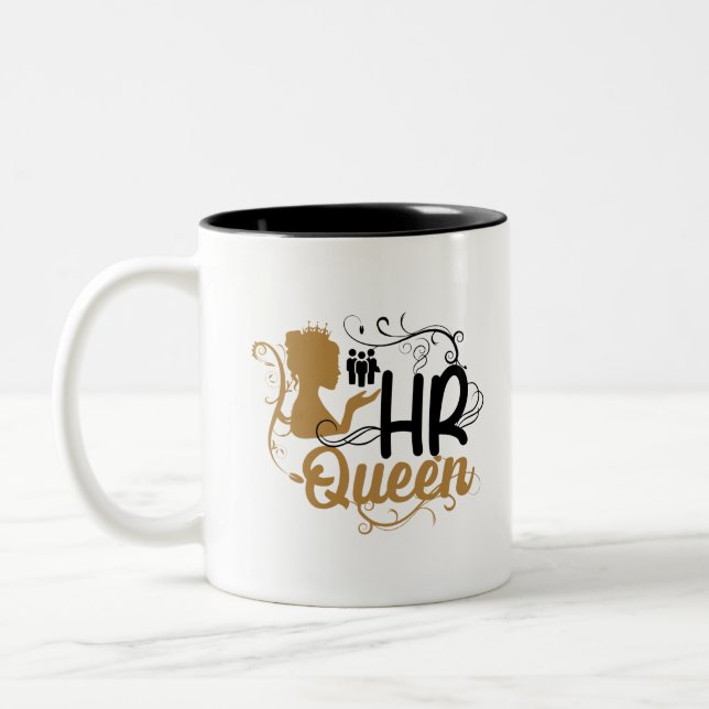 Taza Bicolor HR Queen Human Resources Women (Izquierda)