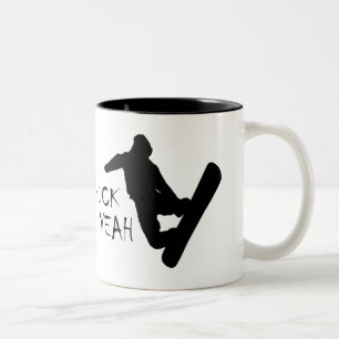 Taza Bicolor Huck Yeah (Snowboarding)