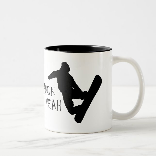Taza Bicolor Huck Yeah (Snowboarding) (Derecha)