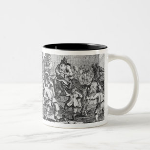 Taza Bicolor Hudibras encuentra el Skimmington