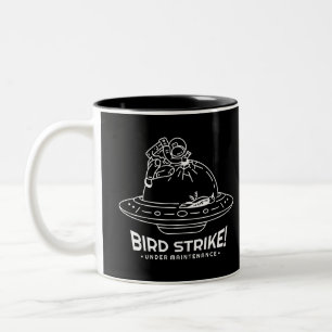Taza Bicolor Huelga de pájaro Ufo