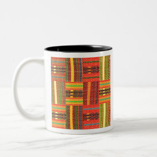 Taza Bicolor huella kente africana