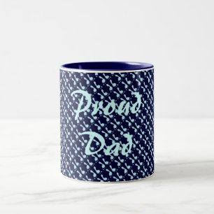 Taza Bicolor Huellas de bebé (niño)