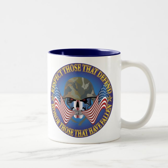 Taza Bicolor Huesos Patrióticos (Derecha)