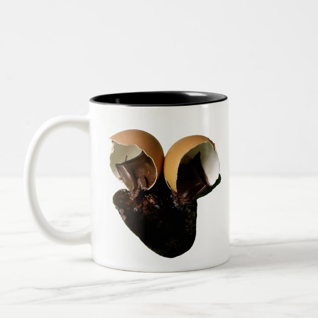 Taza Bicolor Huevos de chocolate novedosos (Izquierda)