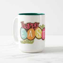 Taza Bicolor Huevos de Pascua