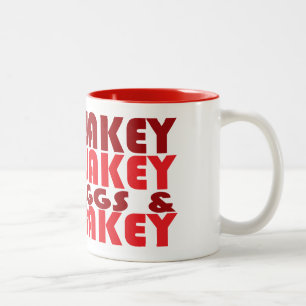 Taza Bicolor Huevos y Bakey de Wakey Wakey