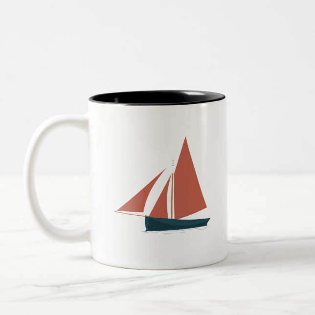 Taza Bicolor Húicéir na Gaillimhe | Galway Húicéir Mug (Izquierda)