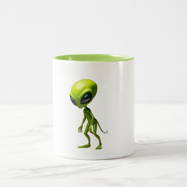 Taza Bicolor Humanioide verde (Centro)