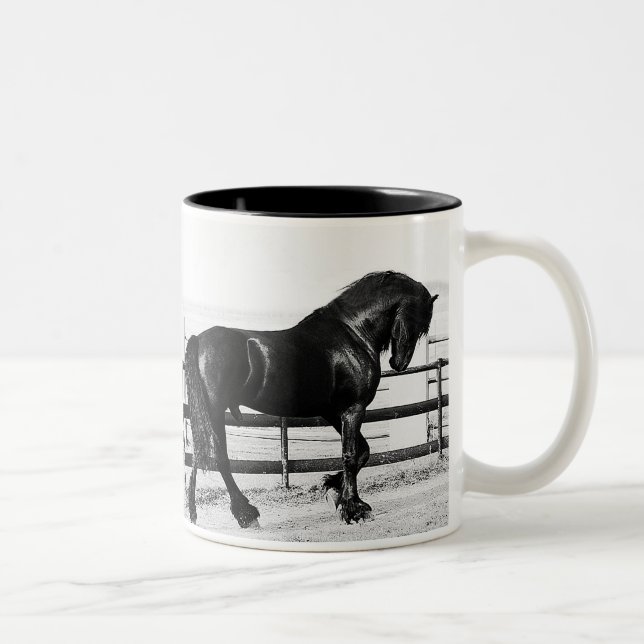 Taza Bicolor Humildad de caballos (Derecha)