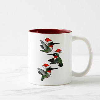 Taza Bicolor Hummingbird navidades con trompeta