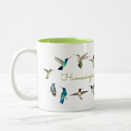 Taza Bicolor Hummingbirds de California