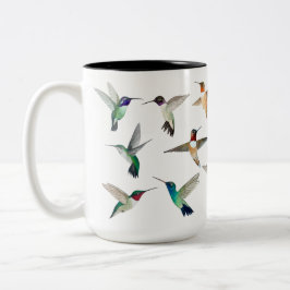 Taza Bicolor Hummingbirds de Norteamérica Coffee Mug