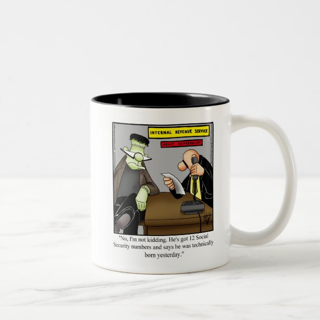Taza Bicolor Humor Coffee Mug (Derecha)