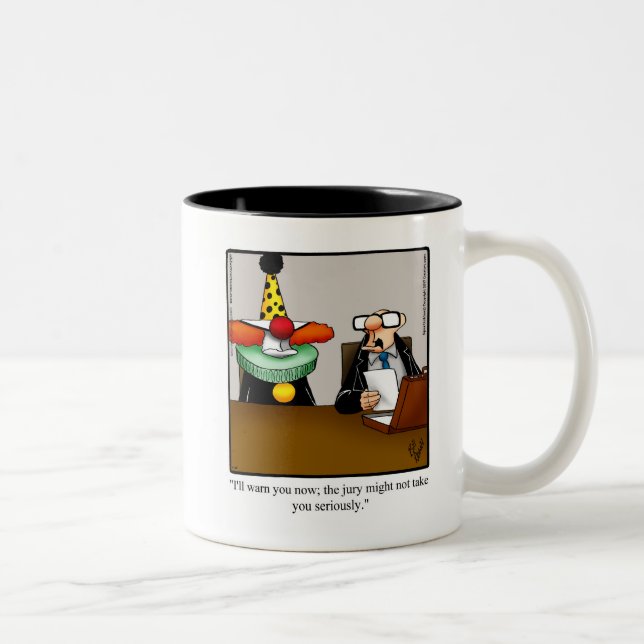 Taza Bicolor Humor de abogado gracioso café Mug (Derecha)