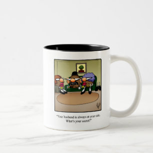 Taza Bicolor Humor de aniversario gracioso café Mug