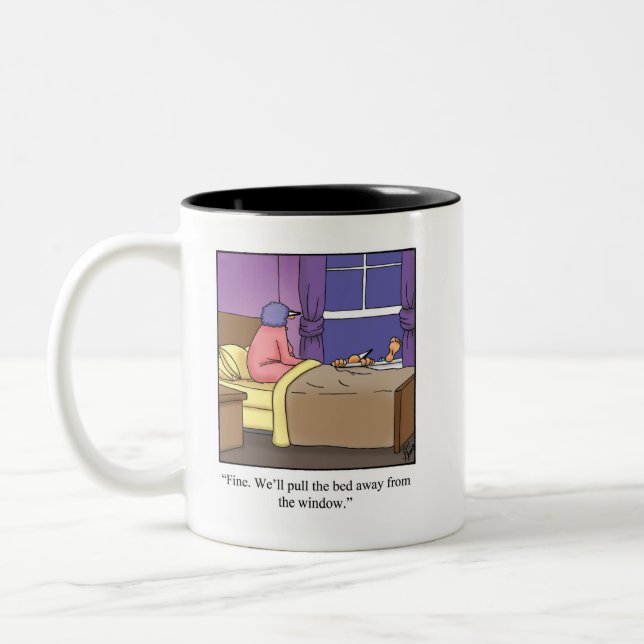 Taza Bicolor Humor De Aniversario Gracioso Para Ellos (Izquierda)