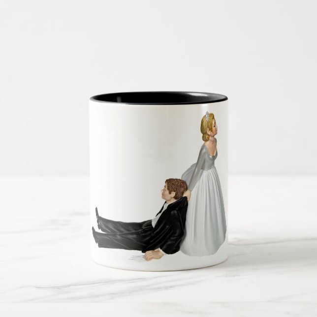 Taza Bicolor humor de boda (Centro)