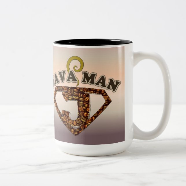 Taza Bicolor Humor de café de Java Coffee Mug (Derecha)