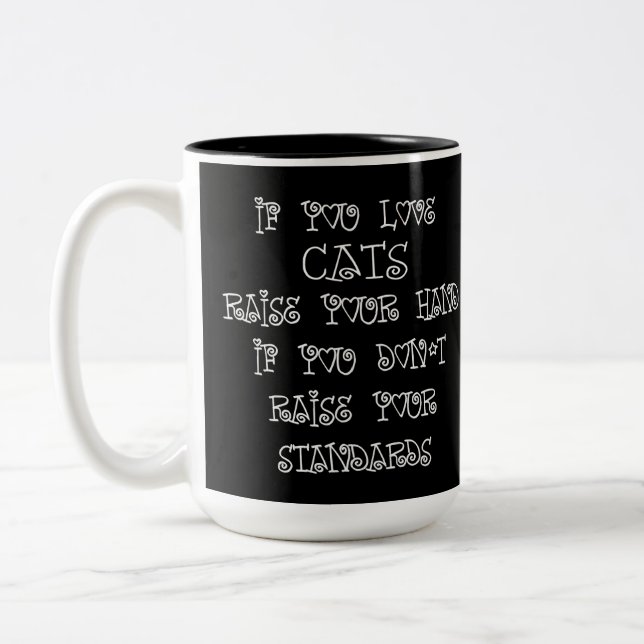 Taza Bicolor Humor de Cat Lover (Izquierda)