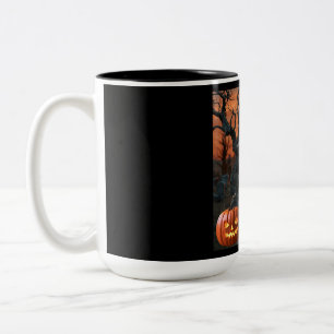 Taza Bicolor Humor de cementerio de Halloween "Barry M Deep"