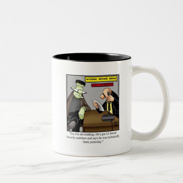 Taza Bicolor Humor de Halloween Café Mug Gift (Derecha)