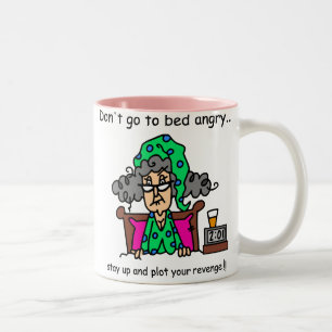 Taza Bicolor Humor de la hora de acostarse