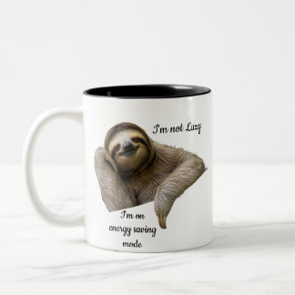 Taza Bicolor Humor de negación perezosa