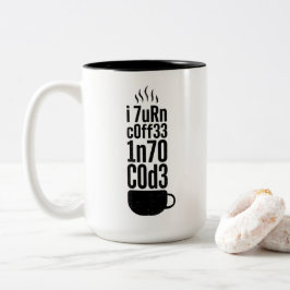 Taza Bicolor Humor de Programador – Café en Código