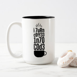 Taza Bicolor Humor de Programador – Café en Código