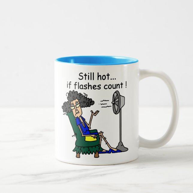 Taza Bicolor Humor del flash caliente (Derecha)