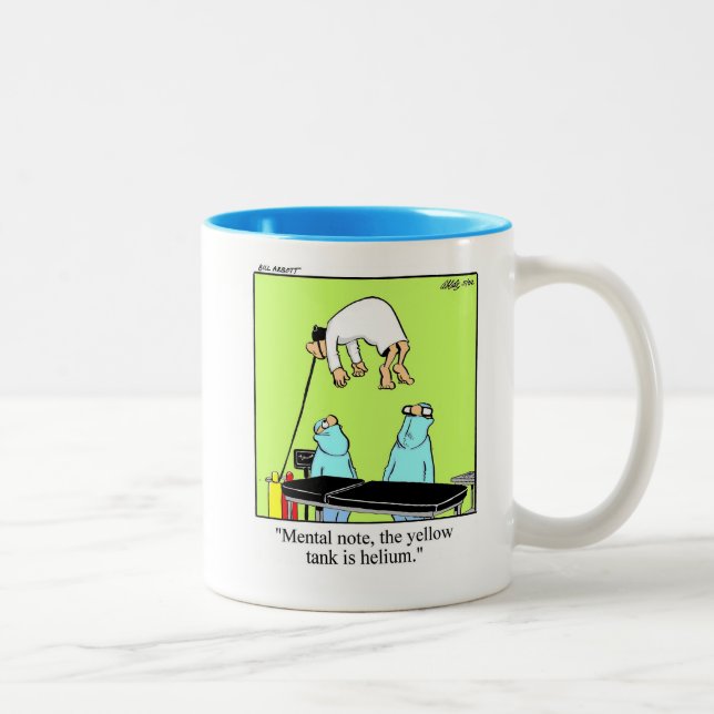 Taza Bicolor Humor del hospital gracioso café Mug (Derecha)