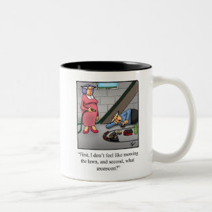 Taza Bicolor Humor del modelo del tren gracioso café Mug