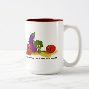 Taza Bicolor Humor del tomate