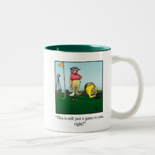 Taza Bicolor Humor divertido de golf Mug