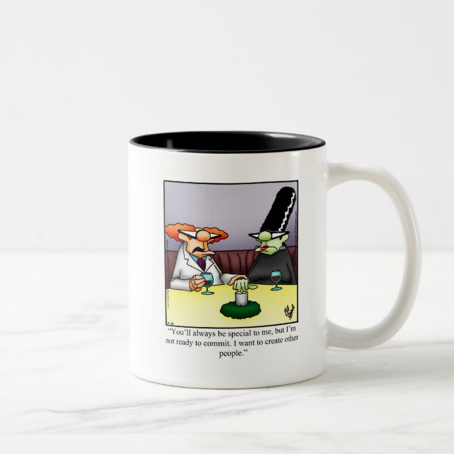 Taza Bicolor Humor divertido de Halloween Mug (Derecha)