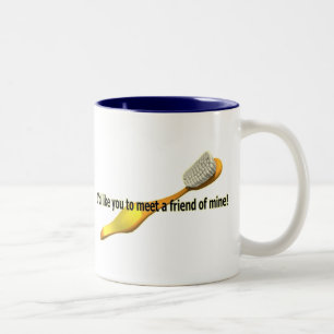 Taza Bicolor Humor divertido de la higiene oral